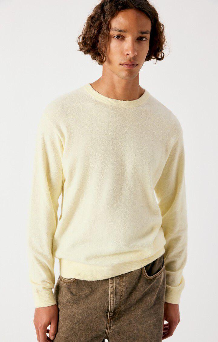 American Vintage Ouity Limonade Chine Strickpullover Herren gelb